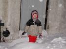 Jay enjoying the snow